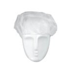 Vienkartinės kepurėlės (beretės) balta (100vnt)