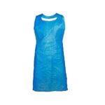 Vienkartinės prijuostės, PE, mėlynos sp. (100vnt)