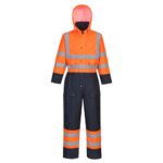 Gero matomumo kontrastinių spalvų kombinezonas su pamušalu