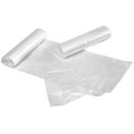 HDPE maišas 1kg 17/4x32 (25x32) 6mic balta (100 vnt)