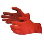 Apsauginės pirštinės iš megzto audinio, PVC