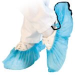 Vienkartiniai antbačiai Hygomat dispenseriams PP 48x15 cm, su ESD (antistatine) juostele, mėlynos spalvos, 100 vnt.