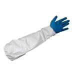 Antistatiniai vienkartiniai antrankoviai iš 55 GSM PP, laidūs orui 5B/6B, 42cm (pora)