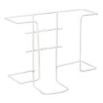 Vienkartinių pirštinių laikiklis dviems dėžutėms, 10.4 x 27 x 22.5cm, baltas