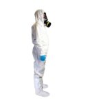 Vienkartinis neperšlampamas kombinezonas EKA 55 2626 su pėdom, 5B/6B, balta, XXXL - Image 3