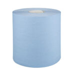 Abena popierinių rankšluosčių ritinys, neutralus, 2 sluoksnių, 150m x 20cm, mėlynas, iš perdirbto popieriaus
