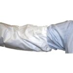 Antistatiniai vienkartiniai antrankoviai su megztu rankogaliu iš 55 GSM, PP, 5B/6B (pora) - Image 2