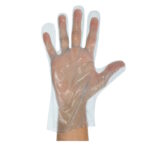 Polietileninės HDPE vienkartinės pirštinės, mėlynos, dėžutėse-dispenceriuose (200vnt)