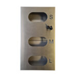 Vienkartinių pirštinių laikiklis iš nerūdijančio plieno, 3 dydžių