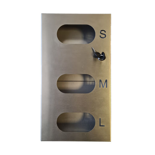 laikiklis-pirstiniu.jpg Vienkartinių pirštinių laikiklis iš nerūdijančio plieno, 3 dydžių - Image 1