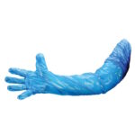 Polietileninės Ilgos vienkartinės pirštinės Polyco GL2950 mėlynos, maišelyje, L (100vnt)