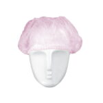 Vienkartinės gofruotos kepurėlės, rožinė (100vnt)