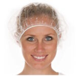 Kepurėlė PE Showercap, skaidri, 53cm (100vnt)