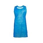 Vienkartinės prijuostės, PE, mėlynos sp. (100vnt)