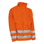 PU matomumo lietaus striukė su atspindžia juosta