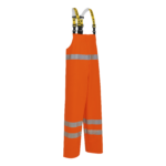 PU matomumo kombinezoninės kelnės su atspindžia juosta